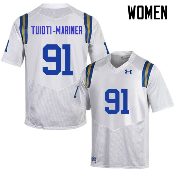 Women #91 Jacob Tuioti-Mariner UCLA Bruins Under Armour College Football Jerseys Sale-White